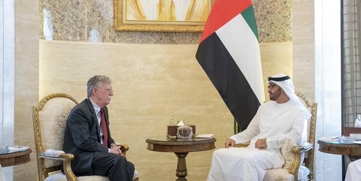 دیدار جان بولتون با ولی عهد امارات در ابوظبی